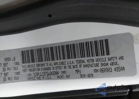 2016 Jeep Cherokee Latitude из США, поврежденный, VIN 1C4PJLCB7GW342904